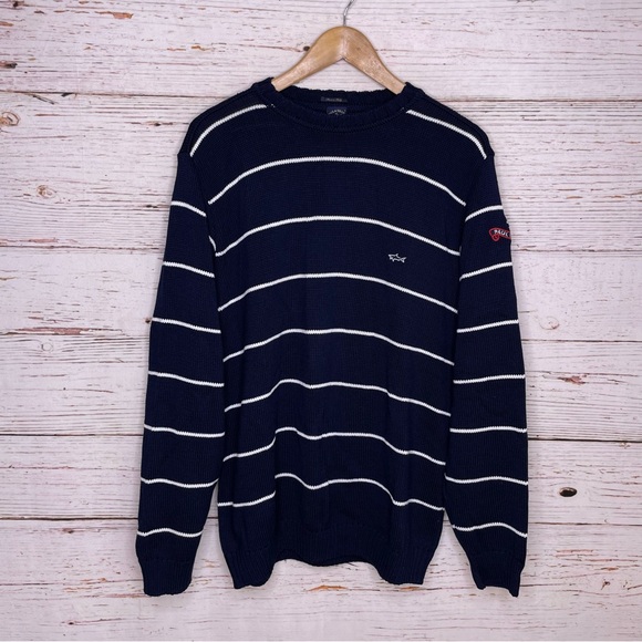 Paul & Shark Other - Paul & Shark crewneck nautical stripe yachting sweater